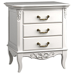 Тумба прикроватная белого цвета из массива бука в стиле прованс White Provence варинант исполнения - 3 | Loft Concept в Санкт-петербурге