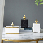 Мраморная шкатулка с бюстом из металла KELLY WEARSTLER варинант исполнения - 9 | Loft Concept в Санкт-петербурге