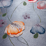 Обои ручная роспись Falling Flowers Standard colourway on Flash metallic silk варинант исполнения - 2 | Loft Concept в Санкт-петербурге