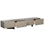 Тумба под телевизор серая с мраморной столешницей Uniqueness Marble варинант исполнения - 2 | Loft Concept в Санкт-петербурге