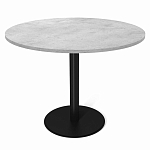 Стол обеденный с круглой светло-серой столешницей Harris Collection варинант исполнения - 1 | Loft Concept в Санкт-петербурге