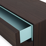 Дизайнерский комод коричневый с 2-мя ящиками и дверцами Pandora варинант исполнения - 2 | Loft Concept в Санкт-петербурге