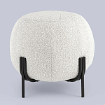 Пуф в ткани букле молочного цвета Pikelet варинант исполнения - 2 | Loft Concept в Санкт-петербурге