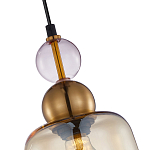 Подвесной светильник со стеклянным плафоном янтарного цвета Prestige варинант исполнения - 3 | Loft Concept в Санкт-петербурге