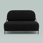 Двухместный диван черного цвета COLOR BLOCK варинант исполнения - 3 | Loft Concept в Санкт-петербурге