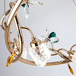 Люстра с хрустальными плафонами и декором Alvere Crystal Chandelier варинант исполнения - 3 | Loft Concept в Санкт-петербурге