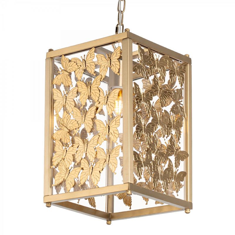 Tommy Mitchell Butterfly Pendant Light Латунь Прозрачное Стекло в Санкт-петербурге | Loft Concept 