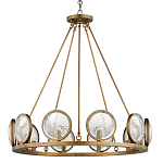 Люстра круглая с прозрачными рельефными плафонами Crystal Prism варинант исполнения - 3 | Loft Concept в Санкт-петербурге