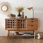 Зеркало из ротанга в форме цветка WICKER MIRROR 65  варинант исполнения - 3 | Loft Concept в Санкт-петербурге