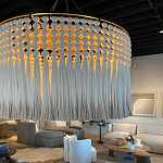 Люстра серая плетеная с кисточками Boho Tassel Chandelier варинант исполнения - 2 | Loft Concept в Санкт-петербурге