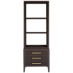 Этажерка Primo с ящиками шпон Темный орех варинант исполнения - 1 | Loft Concept в Санкт-петербурге