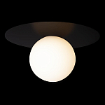 Потолочный светильник с белым шарообразным плафоном и черным круглым основанием Matisse варинант исполнения - 1 | Loft Concept в Санкт-петербурге