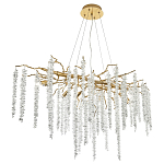 Люстра с декором в виде ветвей с хрустальными подвесками Fairytree Gold Crystal Chandelier варинант исполнения - 3 | Loft Concept в Санкт-петербурге