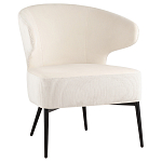 Современное мягкое кресло на металлических ножках Rakush Milk варинант исполнения - 1 | Loft Concept в Санкт-петербурге