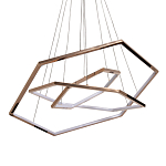 Люстра с 3-мя подвесами в виде шестиугольников Hexagon Horizontal варинант исполнения - 1 | Loft Concept в Санкт-петербурге