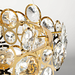 Люстра подвесная из золотых колец 57 см Golden Circles варинант исполнения - 8 | Loft Concept в Санкт-петербурге