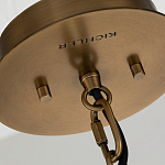 Подвесной светильник с узким цилиндрическим абажуром из черных вертикальных реек Kichler варинант исполнения - 4 | Loft Concept в Санкт-петербурге