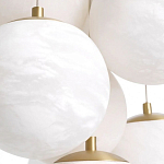 Люстра подвесная круглая с сферическими плафонами из натурального камня Glowing Spheres варинант исполнения - 4 | Loft Concept в Санкт-петербурге