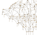 Люстра с тонким металлическим каркасом цвета хром Quasar варинант исполнения - 3 | Loft Concept в Санкт-петербурге