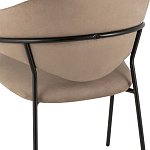 Коричневый стул с обивкой из искусственной замши Alexis варинант исполнения - 7 | Loft Concept в Санкт-петербурге