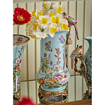 Ваза с птичкой из фарфора с бронзовыми элементами Garden of Eden варинант исполнения - 6 | Loft Concept в Санкт-петербурге