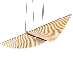 Люстра в виде распахнутых крыльев из тонких металлических планок Flight of Freedom варинант исполнения - 4 | Loft Concept в Санкт-петербурге