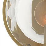 Бра круглое с прозрачным рельефным плафоном Crystal Prism варинант исполнения - 1 | Loft Concept в Санкт-петербурге