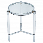 Приставной столик со стеклянной столешницей Deimos варинант исполнения - 1 | Loft Concept в Санкт-петербурге