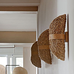 Бра плетеное из ротанга Chainmail варинант исполнения - 1 | Loft Concept в Санкт-петербурге