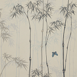 Обои ручная роспись Distant Bamboo Special Colourway on white dyed paper варинант исполнения - 1 | Loft Concept в Санкт-петербурге