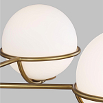 Люстра с 5-ю белыми шарообразными плафонами в сферические каркасах Feiss варинант исполнения - 4 | Loft Concept в Санкт-петербурге