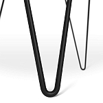 Стол журнальный c круглой столешницей из стекла серого цвета Gray and Gold Marble варинант исполнения - 6 | Loft Concept в Санкт-петербурге