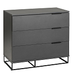 Комод цвета графит с 3-мя ящиками Strict Lines  варинант исполнения - 1 | Loft Concept в Санкт-петербурге