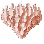 Люстра из стекляных розовых лепестков Petalled Illuminator варинант исполнения - 3 | Loft Concept в Санкт-петербурге