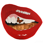 Картина вышивка бисером Grill Cut Out With Butterfly варинант исполнения - 1 | Loft Concept в Санкт-петербурге