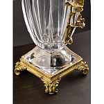 Ваза из прозрачного стекла с бронзовой вставкой в виде цветущей ветви Eden Garden porcelain and bronze варинант исполнения - 4 | Loft Concept в Санкт-петербурге