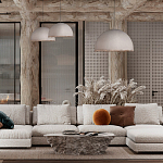 Подвесной светильник в форме купола белого цвета с ажурной бахромой Tactile Line варинант исполнения - 12 | Loft Concept в Санкт-петербурге