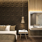 Гипсовая 3D Панель M-106 варинант исполнения - 1 | Loft Concept в Санкт-петербурге