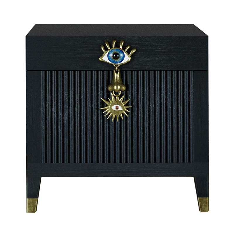 Сундук Eye Elsa Dreams Black Черный Золотой Сундук Eye Elsa Dreams Black Черный Золотой в Санкт-петербурге | Loft Concept