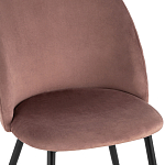 Мягкий стул в велюре пыльно-розового цвета Miruna Chair варинант исполнения - 6 | Loft Concept в Санкт-петербурге