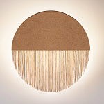 Бра круглое натуральная пробка с бахромой Natural Cork варинант исполнения - 3 | Loft Concept в Санкт-петербурге