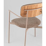 Стул Doe с подклокотниками коричневый варинант исполнения - 3 | Loft Concept в Санкт-петербурге