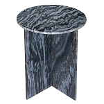 Столик кофейный с столешницей из черного мрамора Compact Black Marble Table варинант исполнения - 1 | Loft Concept в Санкт-петербурге