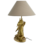Настольная лампа с абажуром Дракон Golden Dragon Lamp Beige варинант исполнения - 2 | Loft Concept в Санкт-петербурге