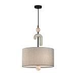 Люстра с серым тканевым плафоном Flourish варинант исполнения - 2 | Loft Concept в Санкт-петербурге