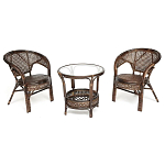 Комплект уличной мебели Angela Dark Brown варинант исполнения - 1 | Loft Concept в Санкт-петербурге