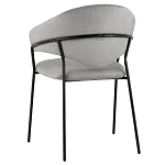 Серый стул с обивкой из искусственной замши Alexis варинант исполнения - 5 | Loft Concept в Санкт-петербурге