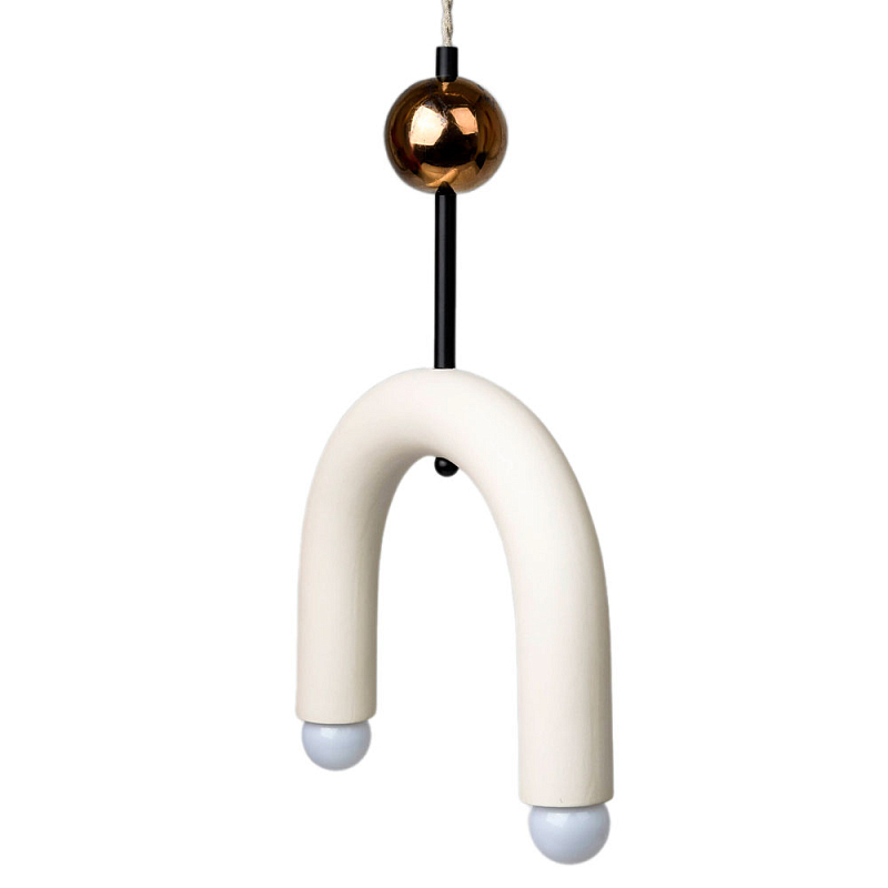 Подвесной светильник MOROSHKA arc [white] Белый Бронза в Санкт-петербурге | Loft Concept 