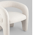 Кресло дизайнерское для лаунж зоны жемчужного цвета Pearl Lounge варинант исполнения - 4 | Loft Concept в Санкт-петербурге