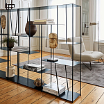 Книжный стеллаж из металла Menzie Square Metal Rack варинант исполнения - 3 | Loft Concept в Санкт-петербурге